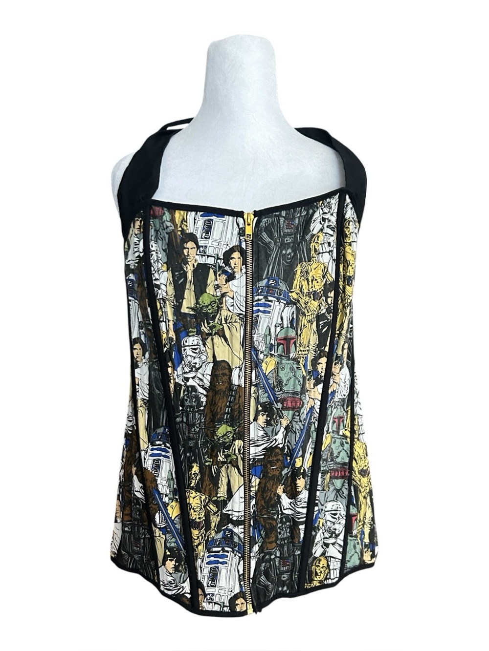 Torrid Star Wars Comic Print Halter Bustier Corset Top Plus Size 4 4X Cosplay‎